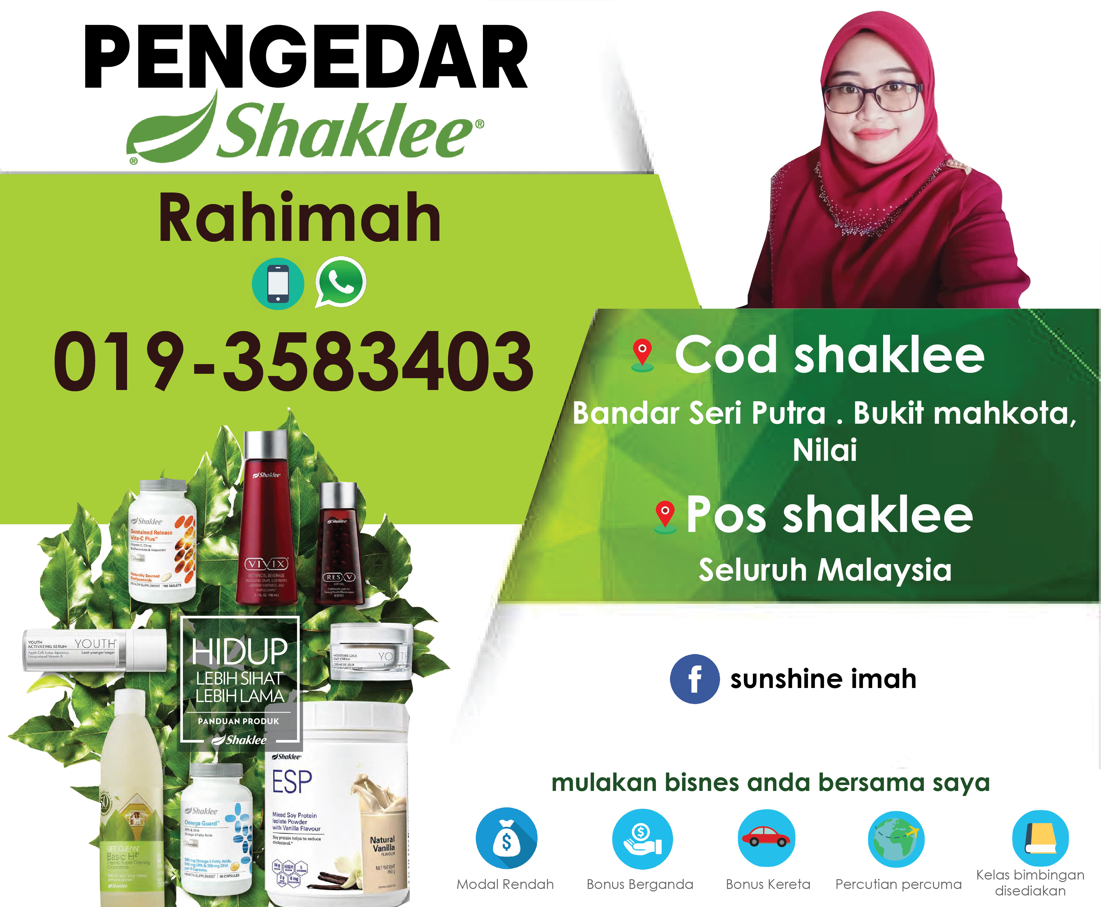 Pengedar Shaklee Bandar Seri Putra yang Sah Dan Terlatih