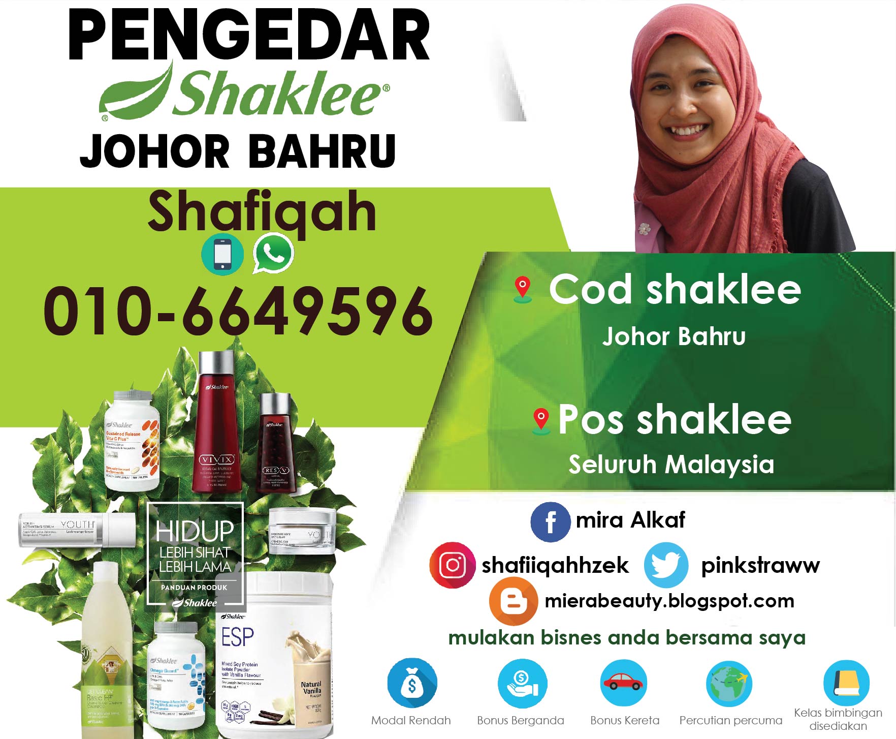 Pengedar Shaklee Johor Bahru Yang Terlatih