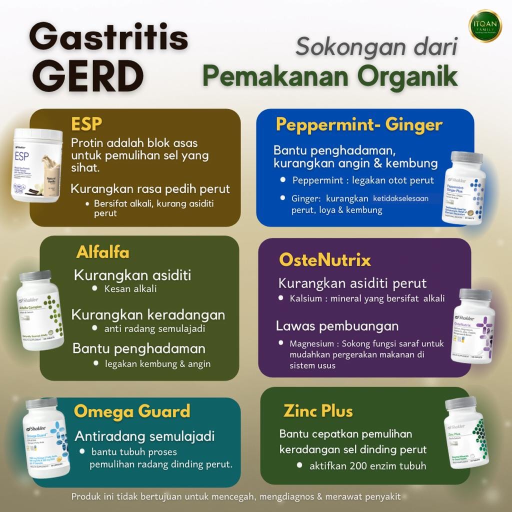 shaklee pedih ulu hati